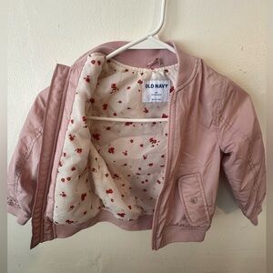 Old Navy Light Pink Kids Puffer Jacket